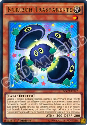 MVP1-IT047 Kuriboh Trasparente ultra rara 1a edizione (IT) -NEAR MINT-