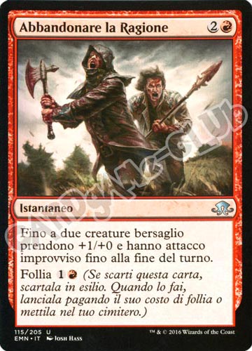115 / 205 Abbandonare la Ragione non comune normale (IT) -NEAR MINT-