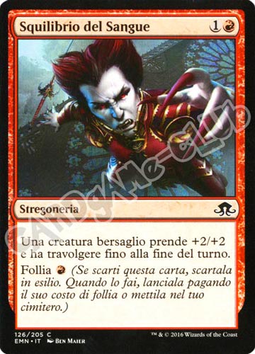 126 / 205 Squilibrio del Sangue comune normale (IT) -NEAR MINT-