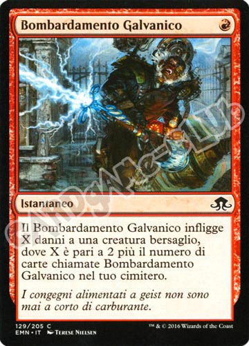 129 / 205 Bombardamento Galvanico comune normale (IT) -NEAR MINT-