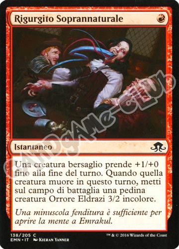 138 / 205 Rigurgito Soprannaturale comune normale (IT) -NEAR MINT-