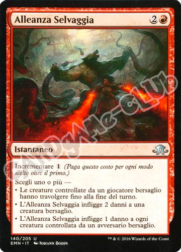 140 / 205 Alleanza Selvaggia non comune normale (IT) -NEAR MINT-