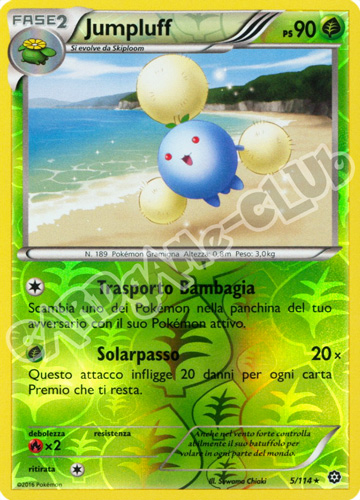 005 / 114 Jumpluff rara foil reverse (IT) -NEAR MINT-