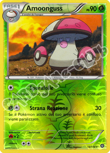 013 / 114 Amoonguss rara foil reverse (IT) -NEAR MINT-