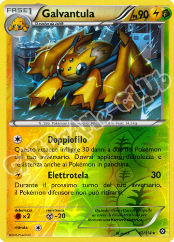 042 / 114 Galvantula rara foil reverse (IT) -NEAR MINT-