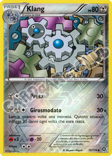 072 / 114 Klang non comune foil reverse (IT) -NEAR MINT-