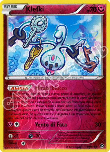 080 / 114 Klefki non comune foil reverse (IT) -NEAR MINT-