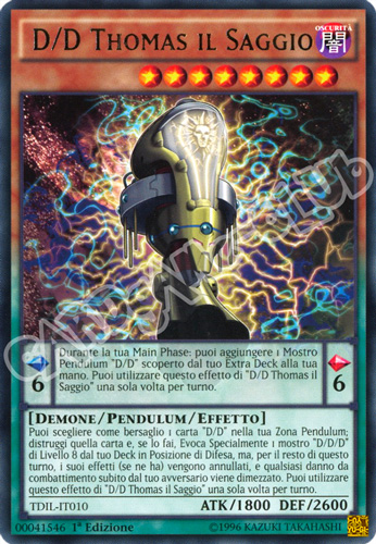 TDIL-IT010 D/D Thomas Il Saggio rara 1a Edizione (IT) -NEAR MINT-