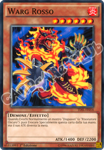 TDIL-IT014 Warg Rosso comune 1a Edizione (IT) -NEAR MINT-