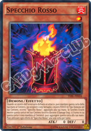 TDIL-IT016 Specchio Rosso comune 1a Edizione (IT) -NEAR MINT-