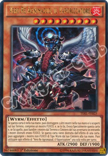 TDIL-IT025 Vero Re Agnimazud, Il Vaporizzatore ultra rara 1a Edizione (IT) -NEAR MINT-