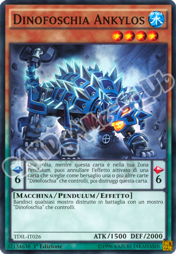 TDIL-IT026 Dinofoschia Ankylos comune 1a Edizione (IT) -NEAR MINT-