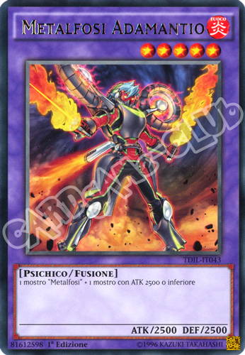 TDIL-IT043 Metalfosi Adamantio rara 1a Edizione (IT) -NEAR MINT-