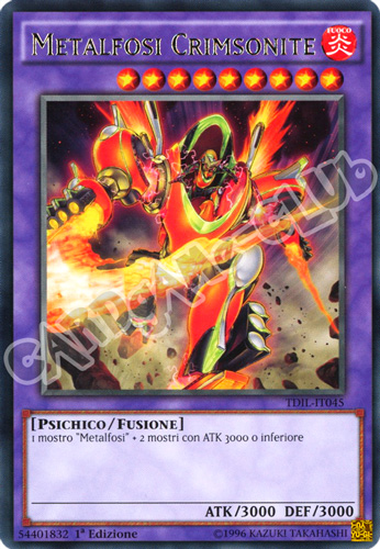 TDIL-IT045 Metalfosi Crimsonite rara 1a Edizione (IT) -NEAR MINT-