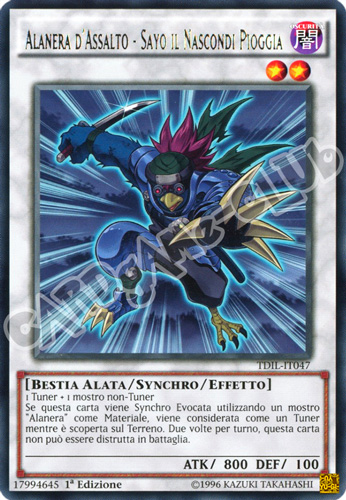 TDIL-IT047 Alanera D'Assalto - Sayo Il Nascondi Pioggia rara 1a Edizione (IT) -NEAR MINT-