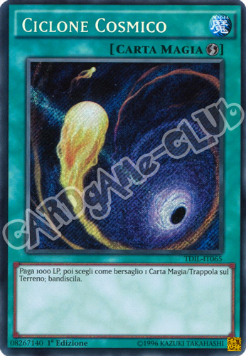 TDIL-IT065 Ciclone Cosmico rara segreta 1a Edizione (IT) -NEAR MINT-