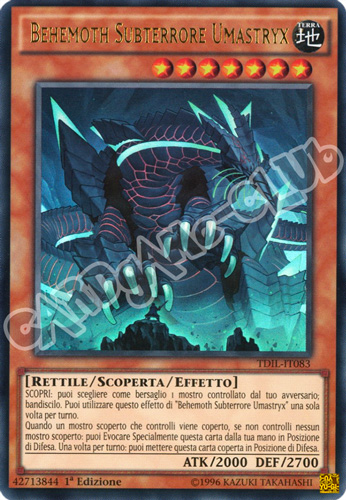 TDIL-IT083 Behemoth Subterrore Umastryx ultra rara 1a Edizione (IT) -NEAR MINT-