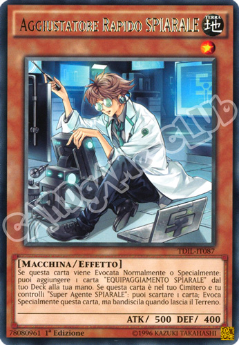TDIL-IT087 Aggiustatore Rapido SPIARALE rara 1a Edizione (IT) -NEAR MINT-