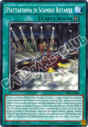 TDIL-IT092 Piattaforma Di Scambio Rotante comune 1a Edizione (IT) -NEAR MINT-