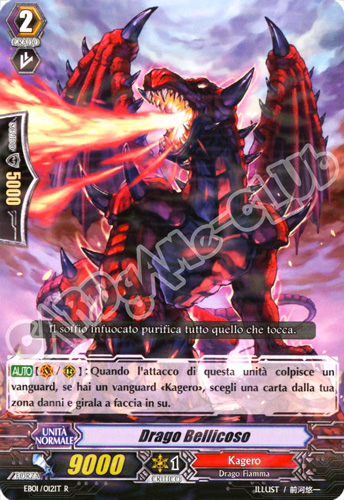 EB01-IT012 Drago Bellicoso rara foil (IT) -NEAR MINT-