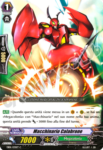EB01-IT030 Macchinario Calabrone comune normale (IT) -NEAR MINT-