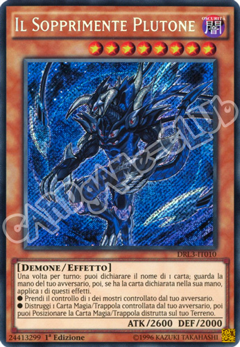 DRL3-IT010 Il Sopprimente Plutone rara segreta 1a edizione (IT) -NEAR MINT-