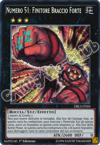 DRL3-IT024 Numero 51: Finitore Braccio Forte rara segreta 1a edizione (IT) -NEAR MINT-