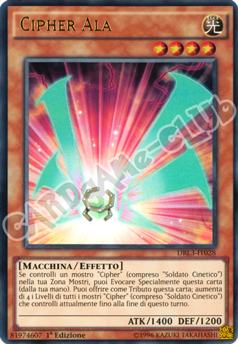 DRL3-IT028 Cipher Ala ultra rara 1a edizione (IT) -NEAR MINT-