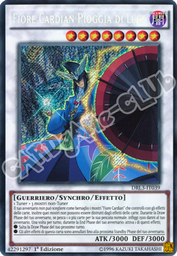DRL3-IT039 Fiore Cardian Pioggia di Luce rara segreta 1a edizione (IT) -NEAR MINT-