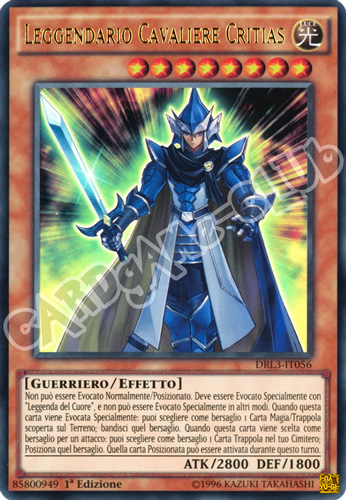 DRL3-IT056 Leggendario Cavaliere Critias ultra rara 1a edizione (IT) -NEAR MINT-