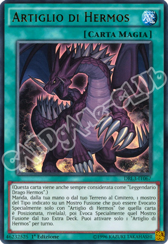 DRL3-IT067 Artiglio di Hermos ultra rara 1a edizione (IT)  -GOOD-