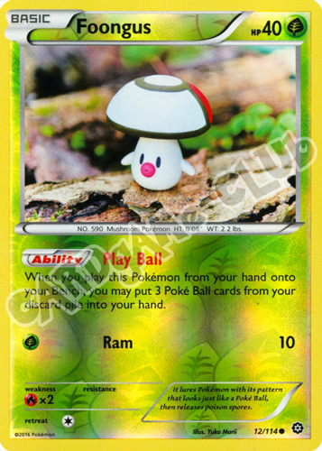 012 / 114 Foongus comune foil reverse (EN) -NEAR MINT-