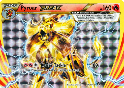 024 / 114 Pyroar BREAK rara BREAK foil (EN) -NEAR MINT-