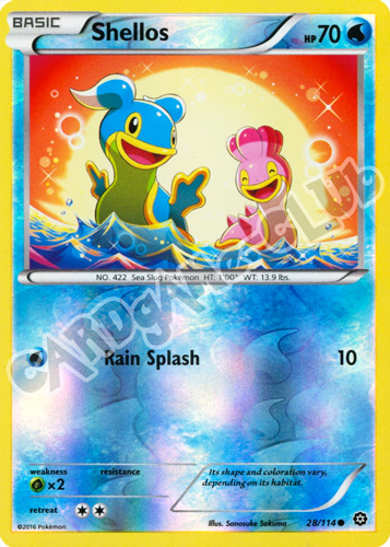 028 / 114 Shellos comune foil reverse (EN) -NEAR MINT-