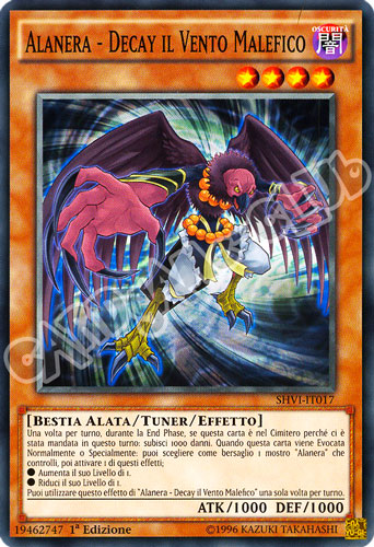 SHVI-IT017 Alanera - Decay il Vento Malefico comune 1a Edizione (IT) -NEAR MINT-