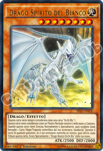 SHVI-IT018 Drago Spirito del Bianco ultra rara 1a Edizione (IT) -NEAR MINT-