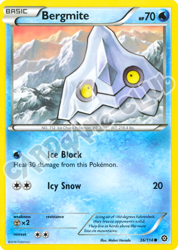 036 / 114 Bergmite comune normale (EN) -NEAR MINT-