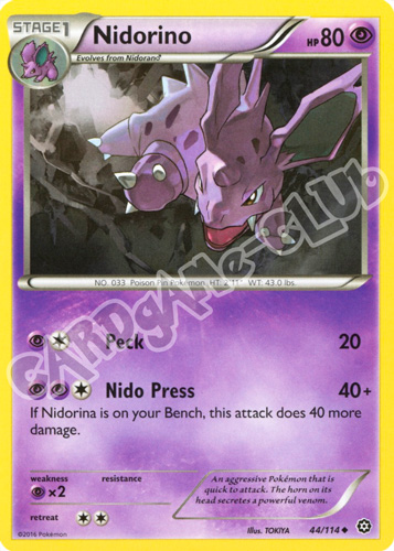 044 / 114 Nidorino non comune normale (EN) -NEAR MINT-