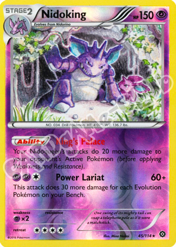 045 / 114 Nidoking rara foil reverse (EN) -NEAR MINT-