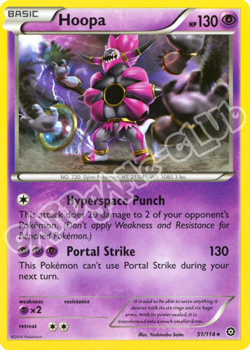 051 / 114 Hoopa rara normale (EN) -NEAR MINT-