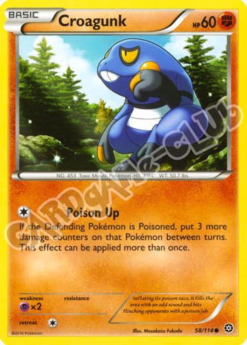 058 / 114 Croagunk comune normale (EN) -NEAR MINT-