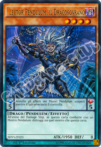 SHVI-IT023 Lector Pendulum, il Dracosovrano ultra rara 1a Edizione (IT) -NEAR MINT-