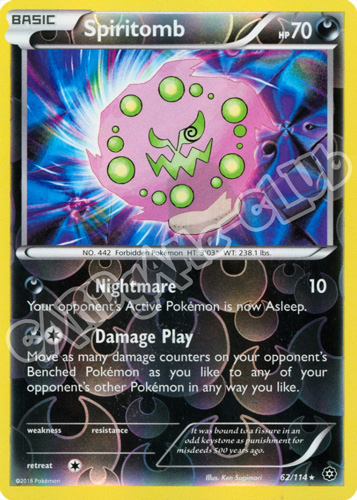 062 / 114 Spiritomb rara foil reverse (EN) -NEAR MINT-