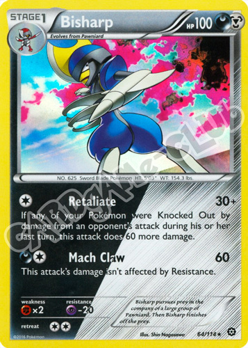 064 / 114 Bisharp rara foil (EN) -NEAR MINT-