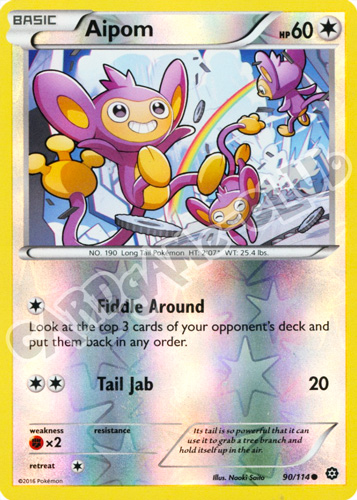 090 / 114 Aipom comune foil reverse (EN) -NEAR MINT-