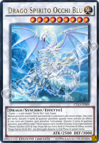 CT13-IT009 Drago Spirito Occhi Blu ultra rara Edizione Limitata (IT) -NEAR MINT-