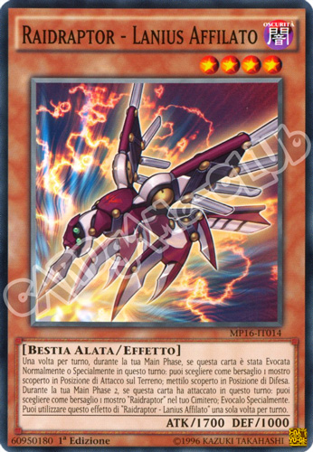 MP16-IT014 Raidraptor - Lanius Affilato comune 1a Edizione (IT) -NEAR MINT-