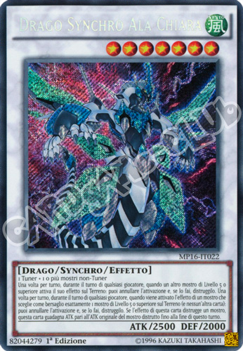 MP16-IT022 Drago Synchro Ala Chiara rara segreta 1a Edizione (IT) -NEAR MINT-