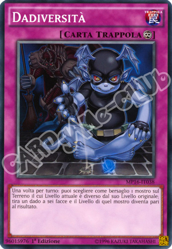 MP16-IT038 Dadiversita' comune 1a Edizione (IT) -NEAR MINT-