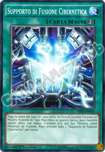 MP16-IT042 Supporto di Fusione Cibernetica comune 1a Edizione (IT) -NEAR MINT-